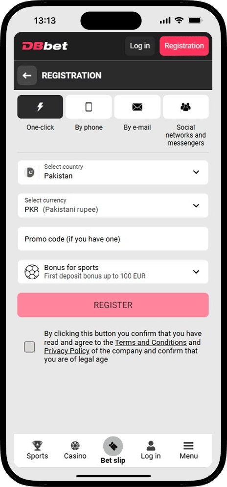 DBbet Registrtation Pakistan
